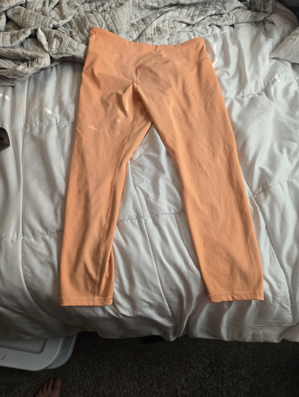 Athleta Ultra Hr Elation Leggings Peach Active Leggings Sz Large